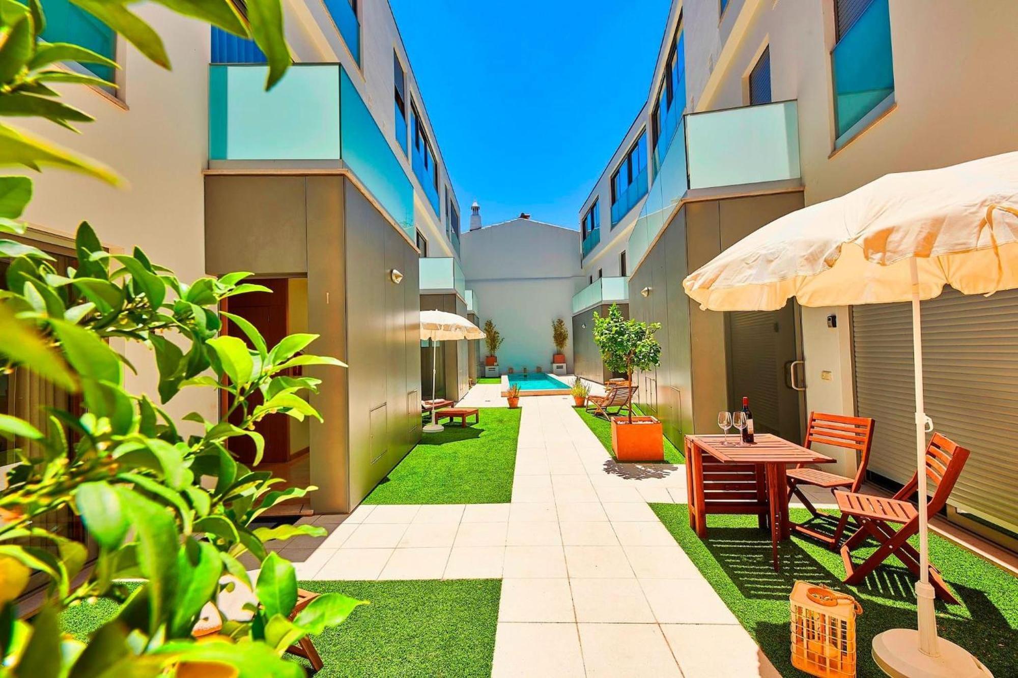 Вилла Executive Townhouse, Tavira Centre, Shared Pool Экстерьер фото